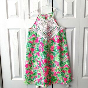 Lilly Pulitzer Size 2 Pearl Soft Shift Dress Raz Berry Catty Shack Lions Monkeys